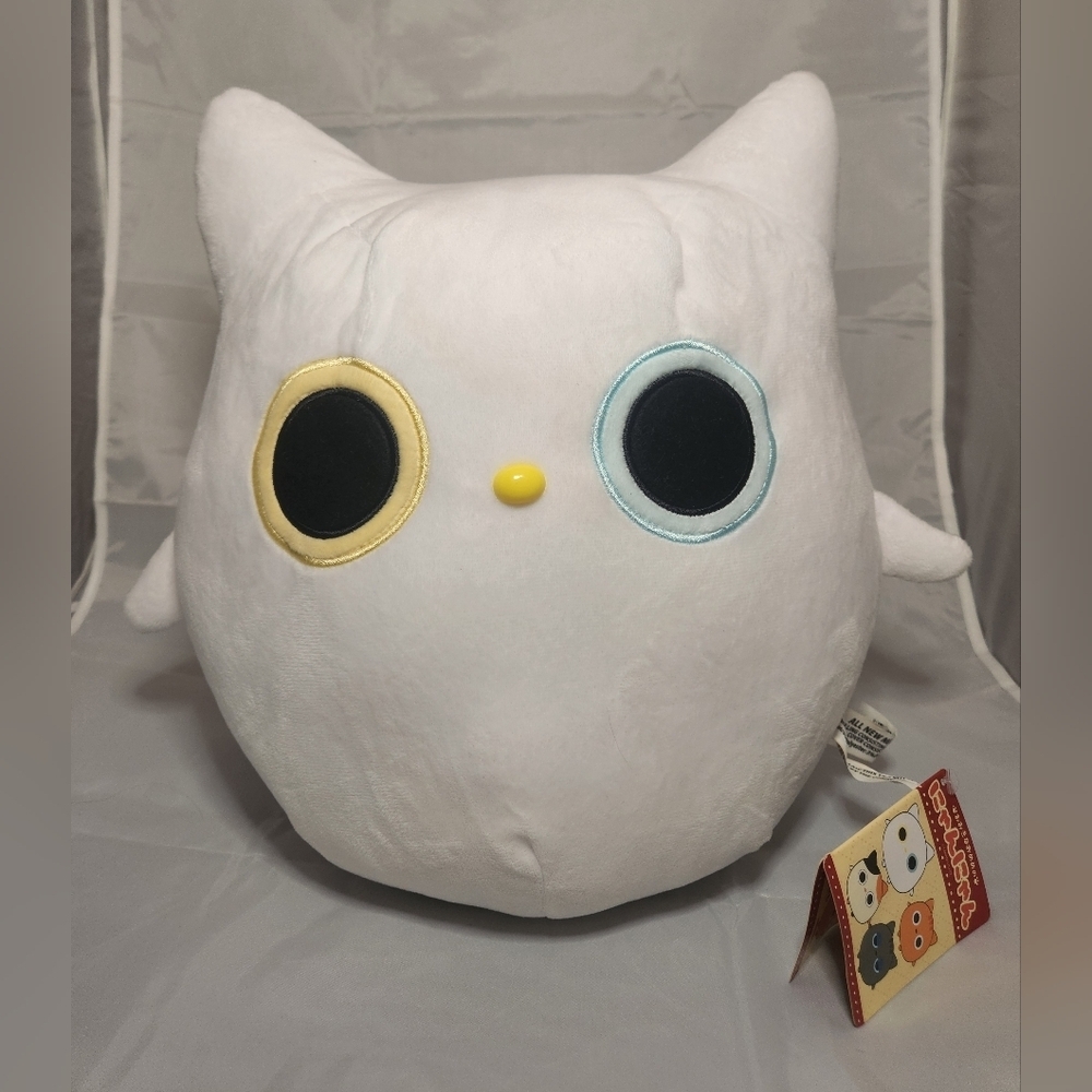 NWT 12" Yamani White Cat with Heterochromia Plush Stuffed Animal
